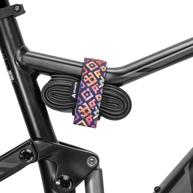 Granite Rockband+ MTB Frame Carrier Strap for Inner Tubes and Bike Tool Kit, Storage Solution for Attaching Extra Gear on Mountain, BMX, Road and Gravel Bikes (Square Tile) - Image 1